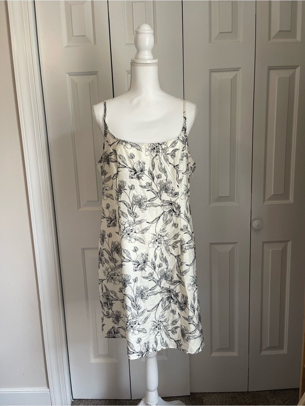 Floral Cream Sun Dress